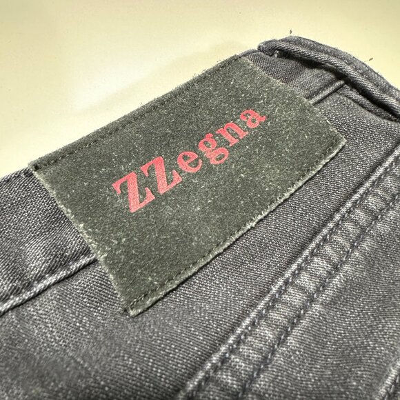 Z Zegna Cotton Straight Leg Dark Blue Denim Jeans Size 33x30 - Picture 7 of 10